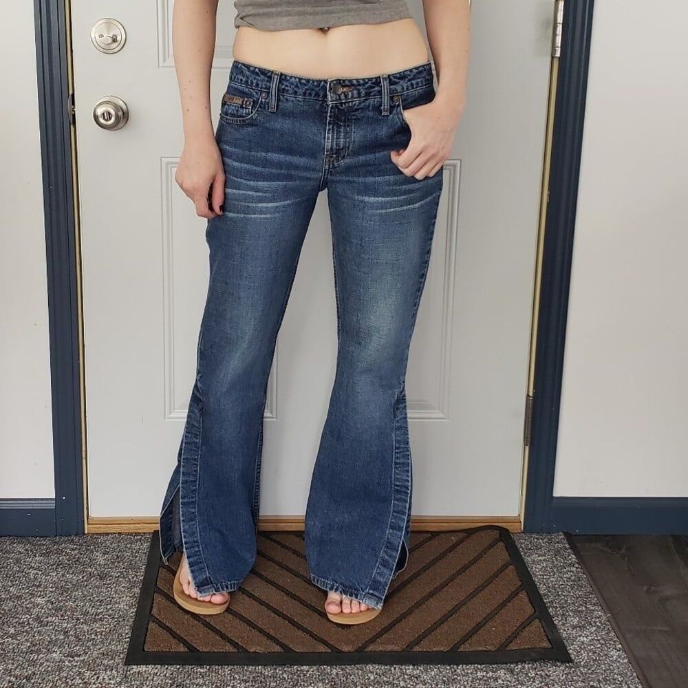 Y2K l.e.i Low Rise Flares